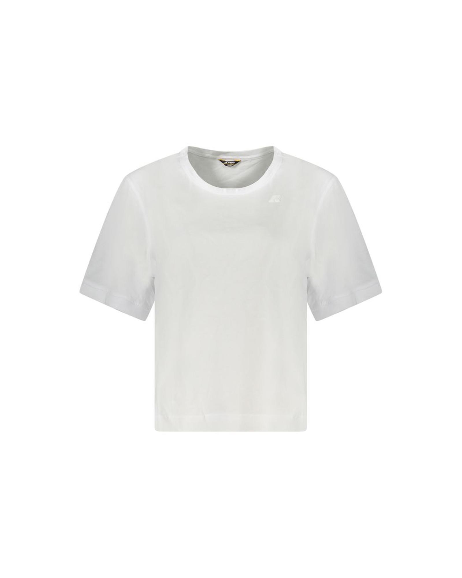 V539-KW-34336-L-202506170512-00 K-WAY Women's White Cotton Tops & T-Shirt - L - Image 1