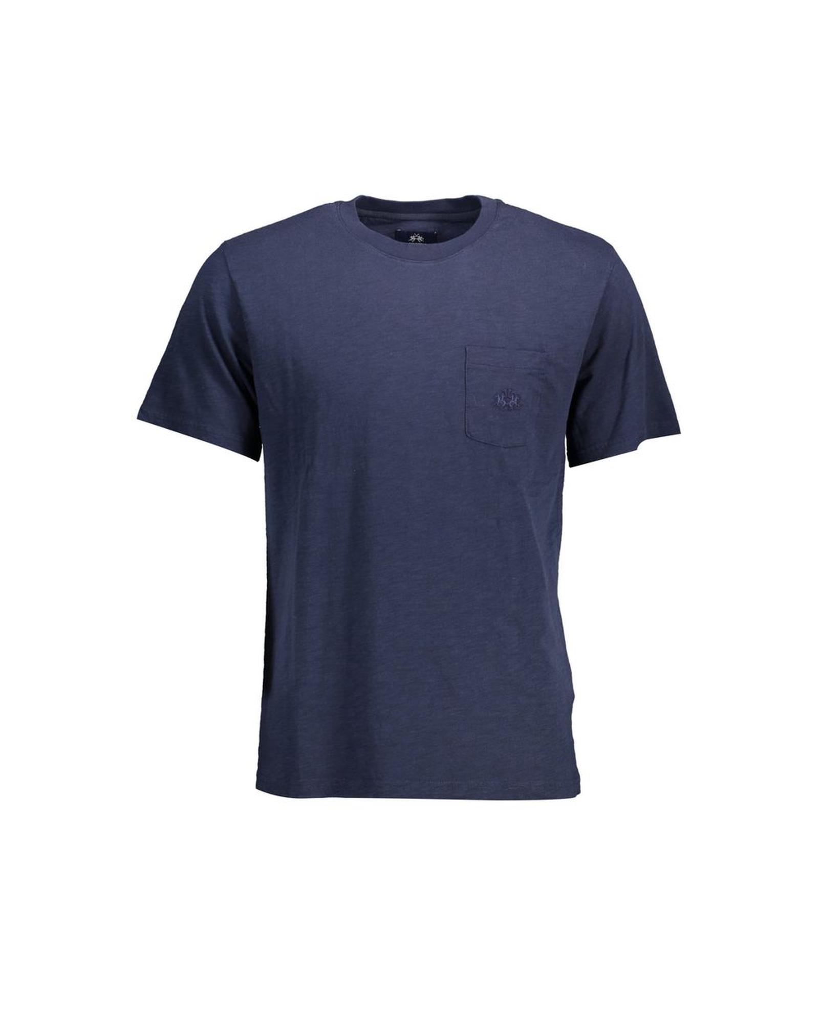 V539-LA-12197-XXL-202506170522-00 La Martina Men's Blue Cotton T-Shirt - 2XL - Image 1