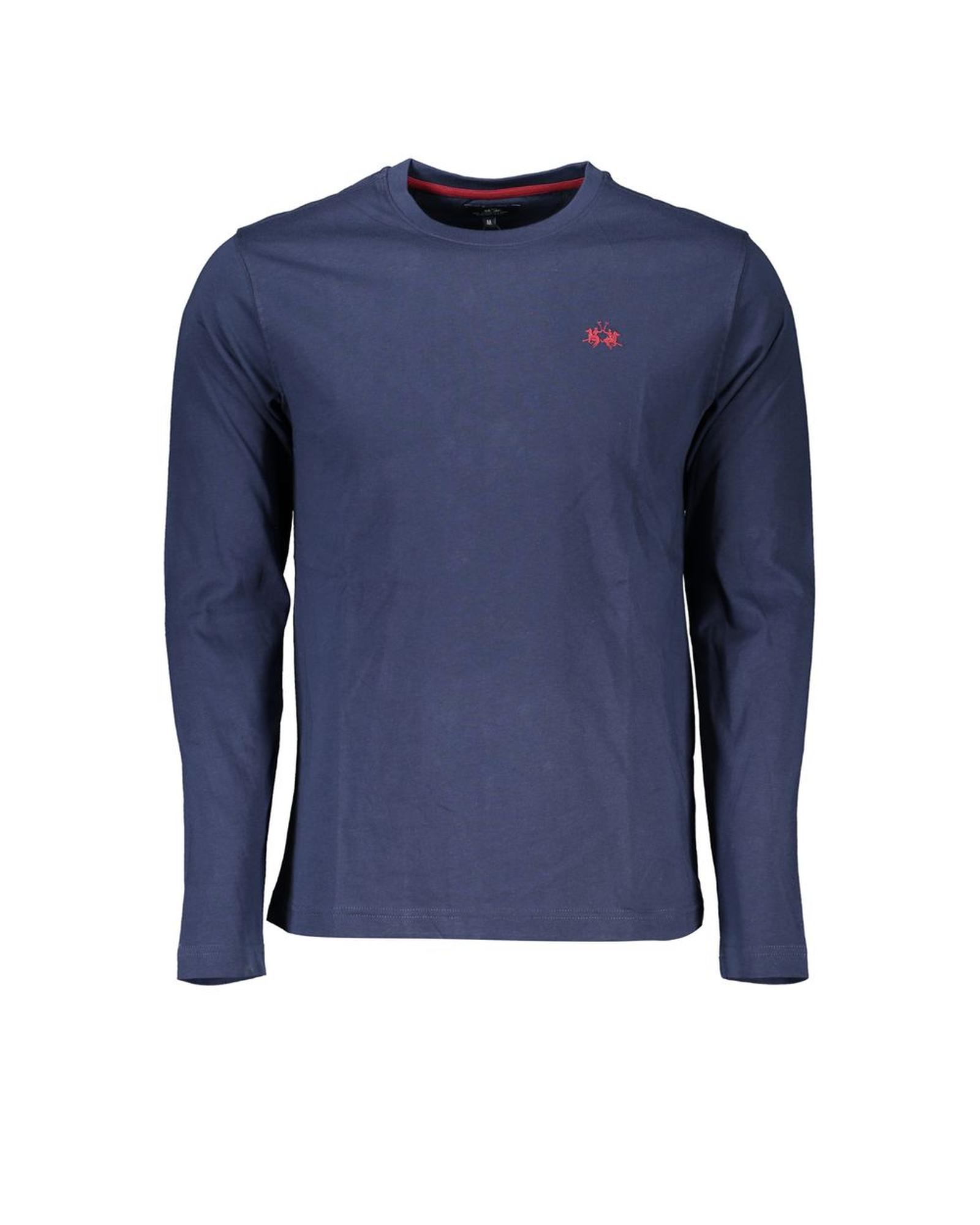 V539-LA-27015-XXL-202506170712-00 La Martina Men's Blue Cotton T-Shirt - 2XL - Image 1