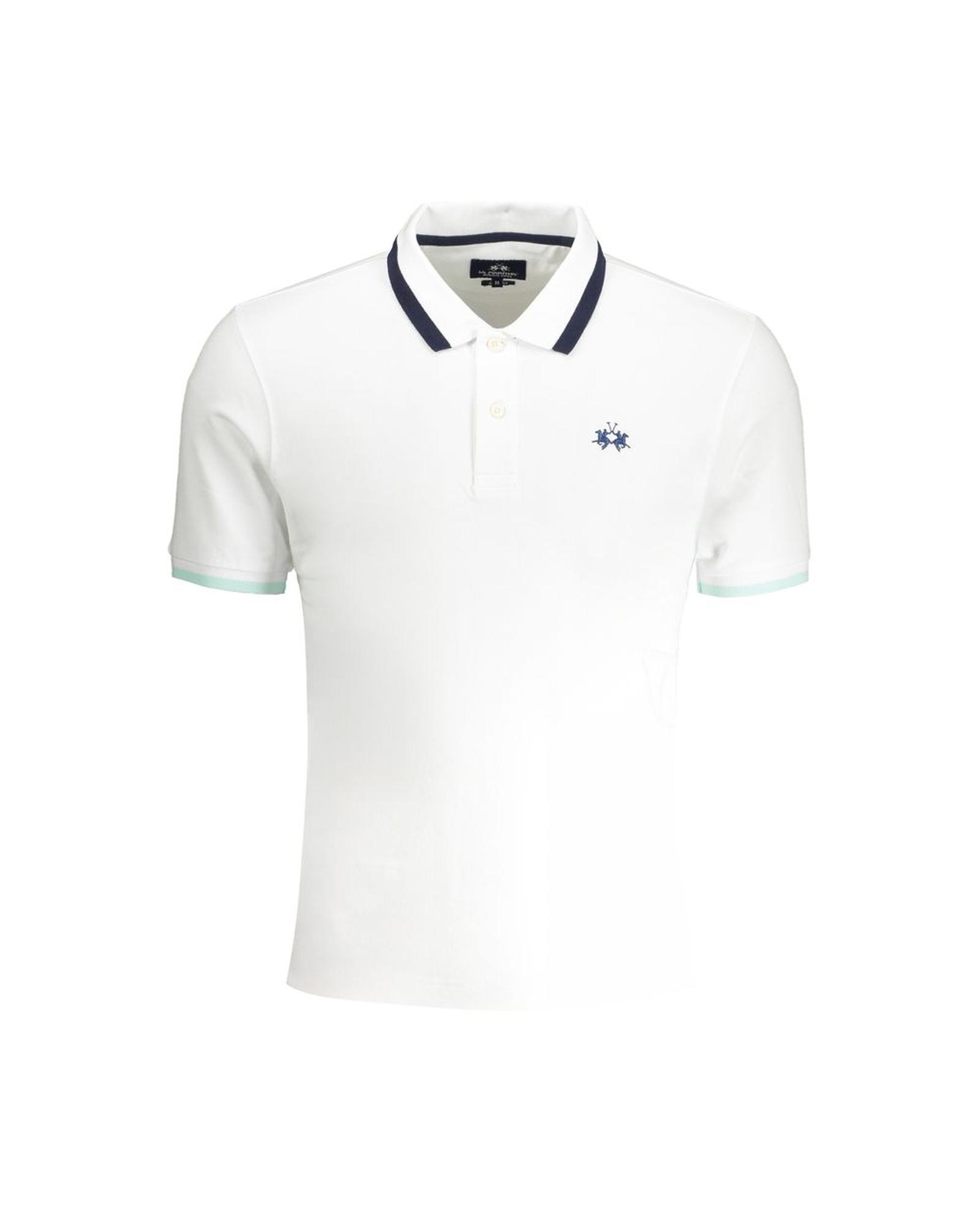 V539-LA-30436-L-202506170447-00 La Martina Men's White Cotton Polo Shirt - L - Image 1