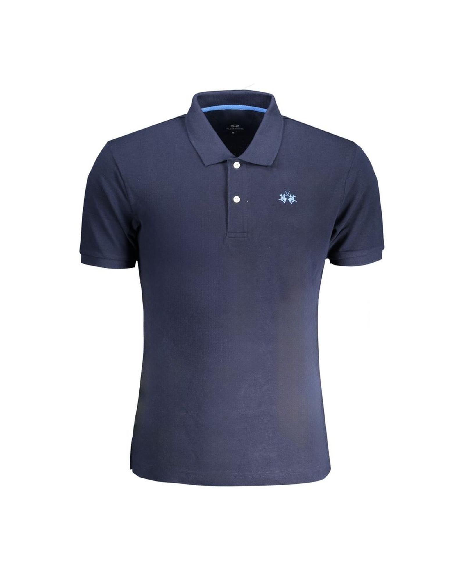 V539-LA-30462-S-202506170526-00 La Martina Men's Blue Cotton Polo Shirt - S - Image 1