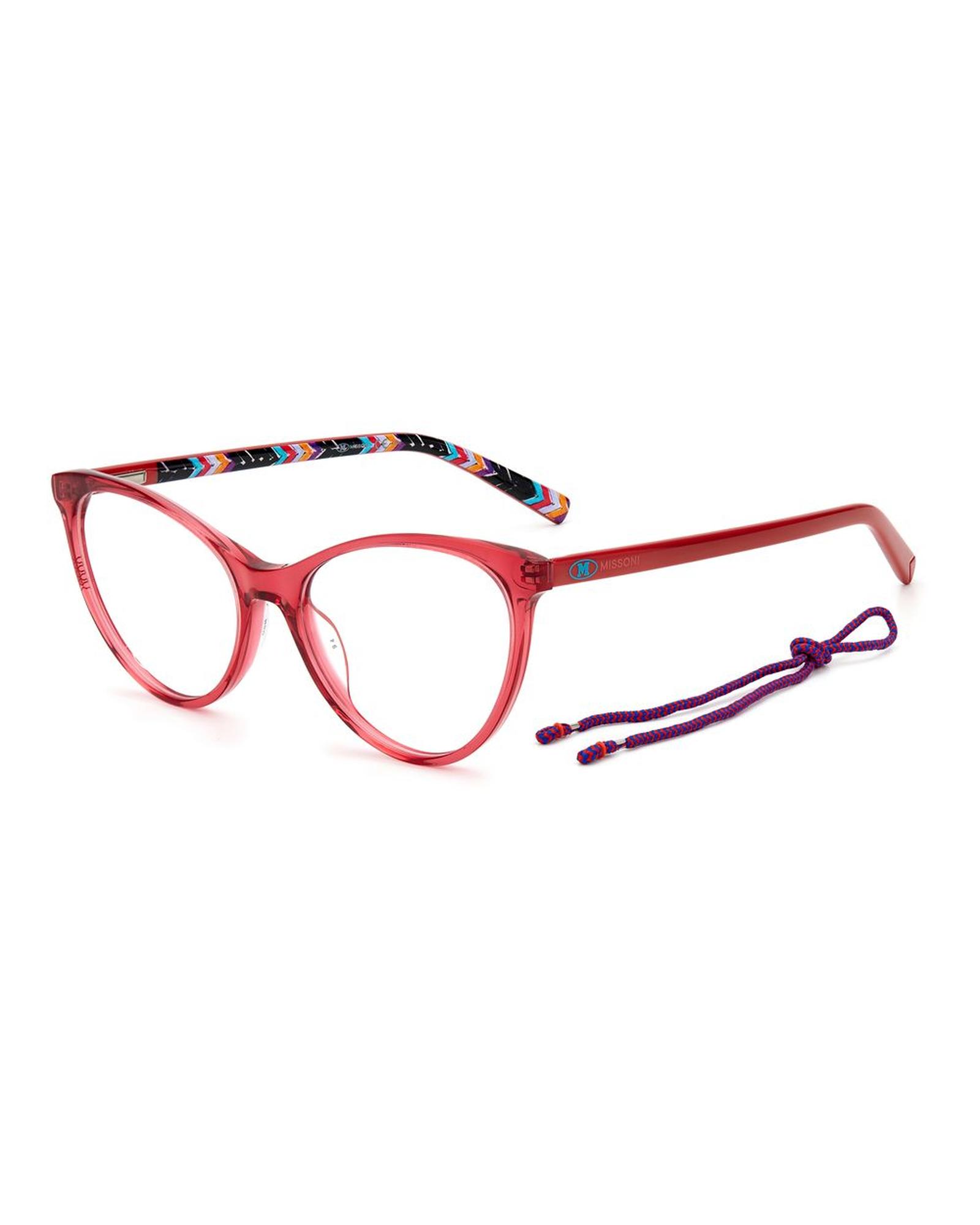 V539-MMMMI00098CQAC-202506170935-00 M Missoni Women's Red Acetate Frames - One Size - Image 1