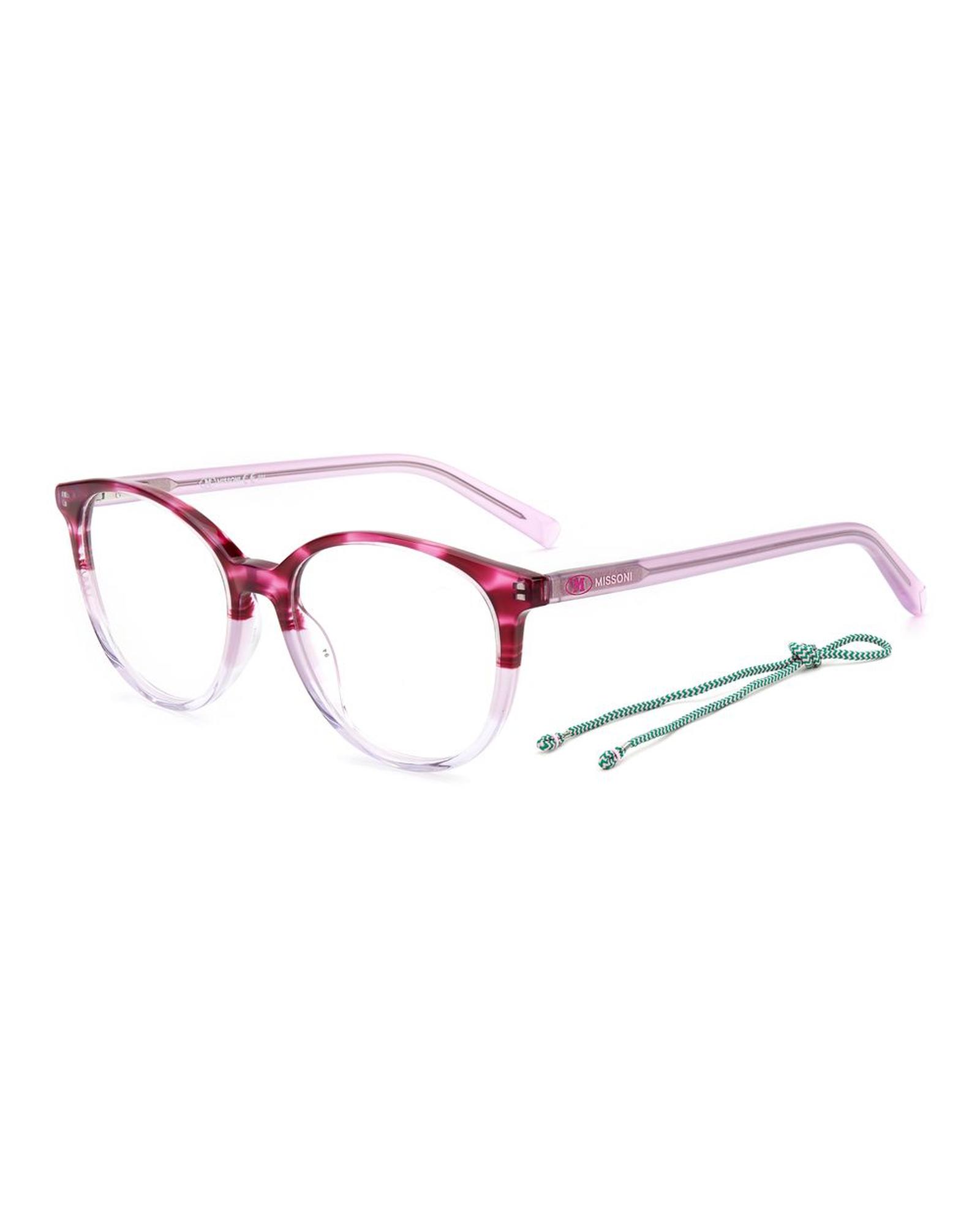 V539-MMMMI00111ZXAC-202506170935-00 M Missoni Women's Pink Acetate Frames - One Size - Image 1