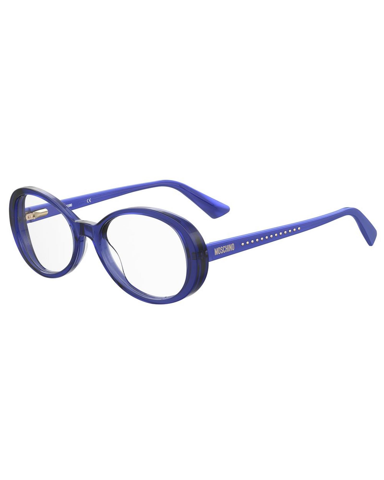 V539-MOMOS594PJPAC-202506170942-00 Moschino Women's Blue Acetate Frames - One Size - Image 1