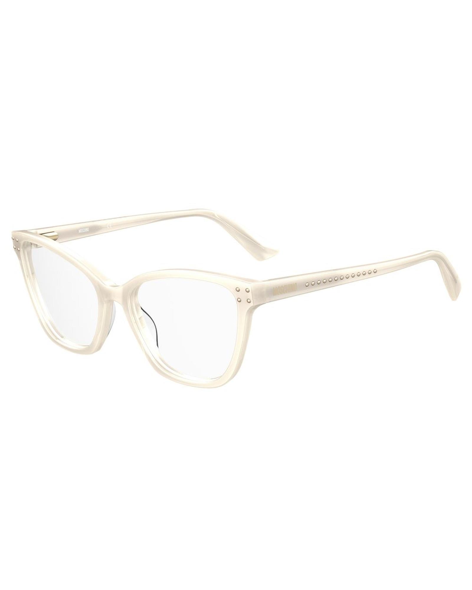 V539-MOMOS5955X2AC-202506170945-00 Moschino Women's Cream Acetate Frames - One Size - Image 1