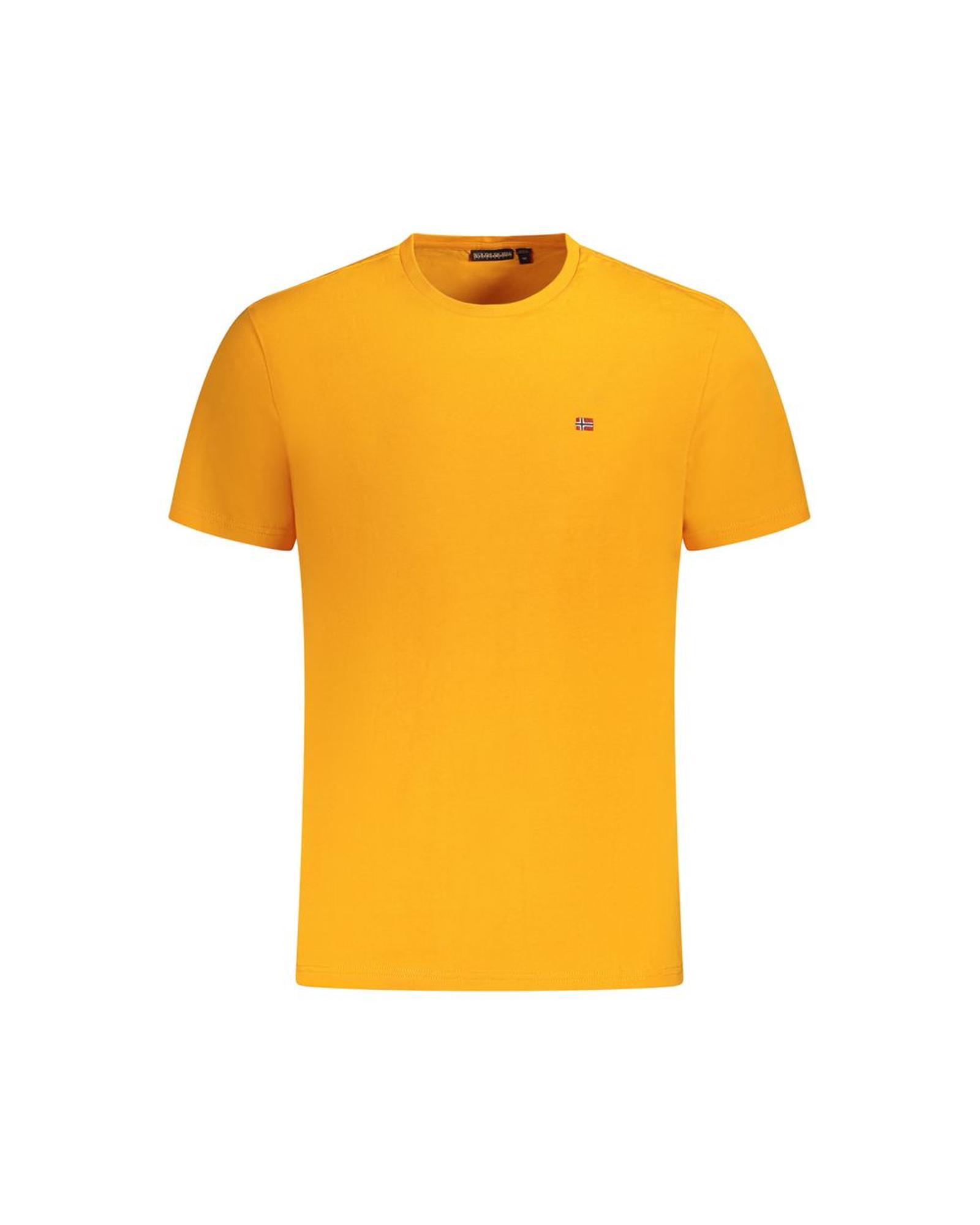V539-NA-35682-L-202506171253-00 Napapijri Men's Orange Cotton T-Shirt - L - Image 1