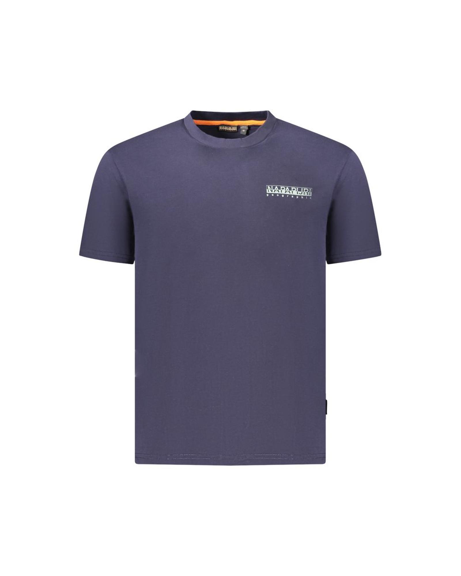 V539-NA-35897-XL-202506171117-00 Napapijri Men's Blue Cotton T-Shirt - XL - Image 1