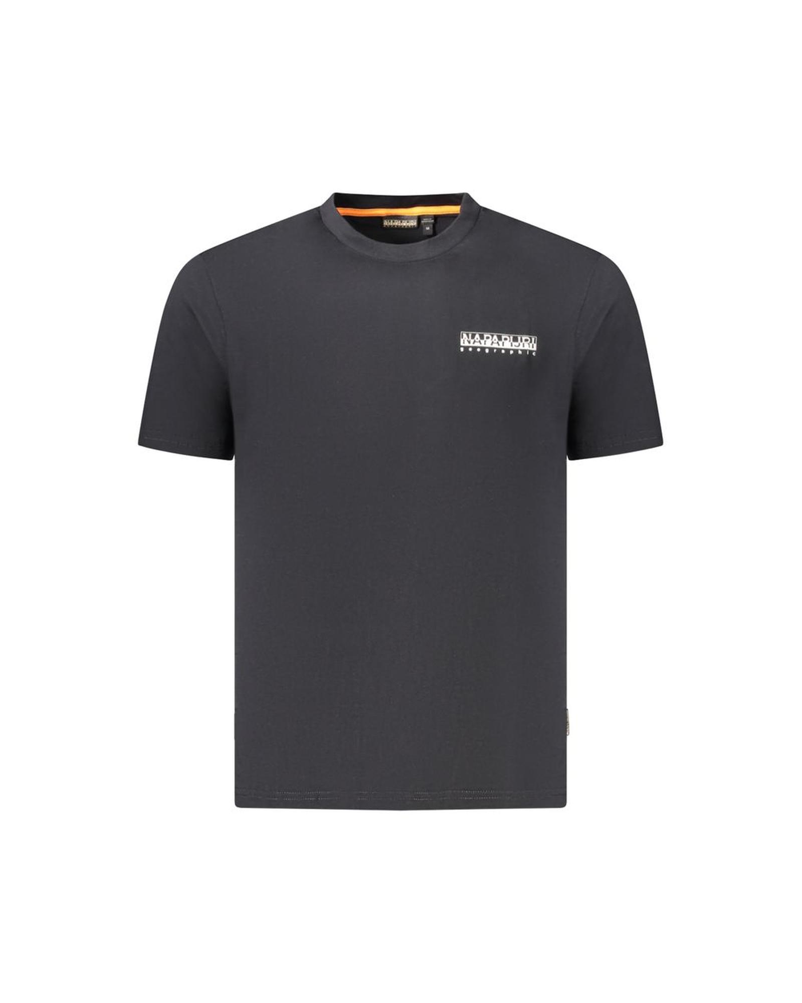 V539-NA-35903-L-202506171125-00 Napapijri Men's Black Cotton T-Shirt - L - Image 1