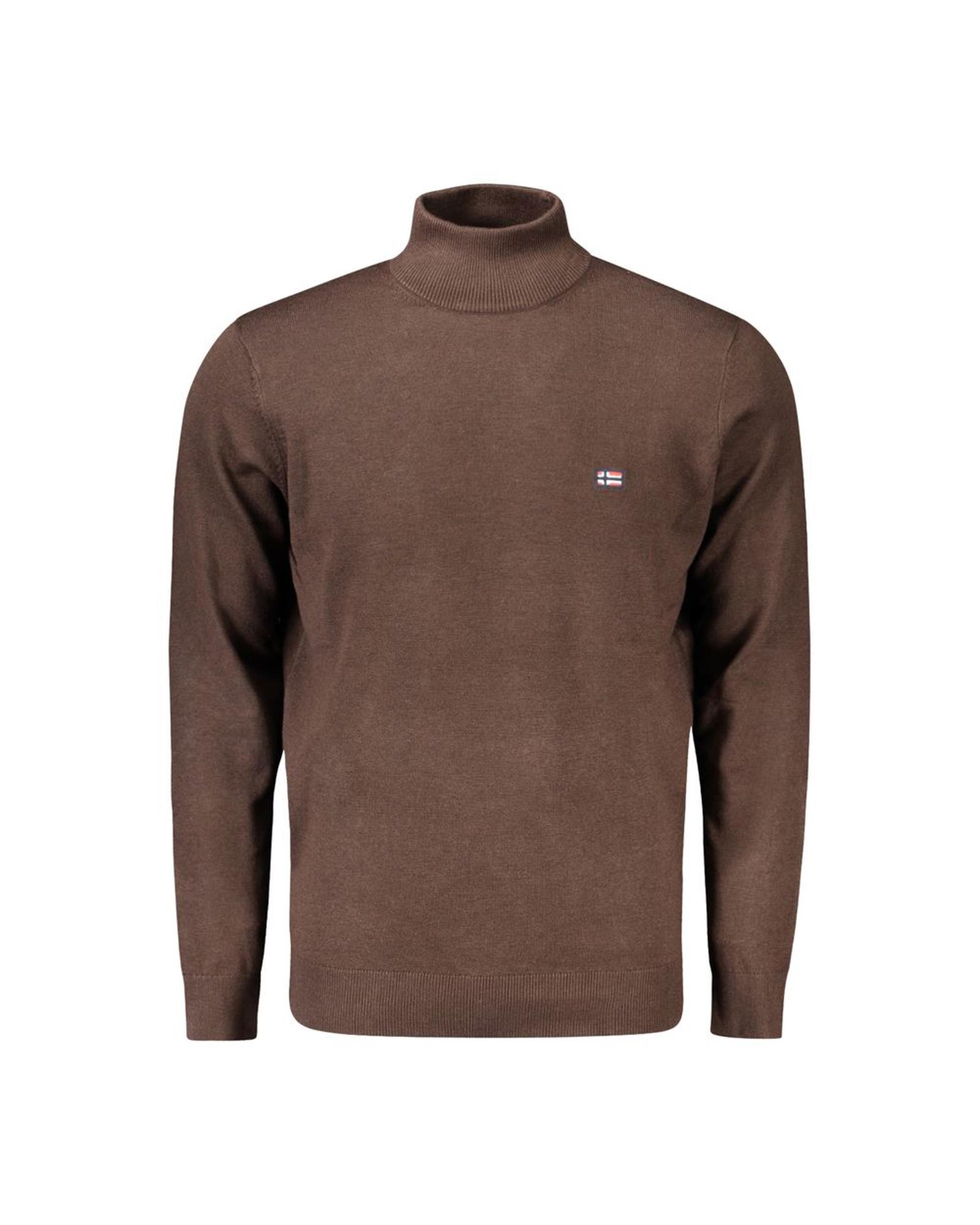 V539-NO-33160-3XL-202506171941-00 Norway 1963 Men's Brown Polyester Sweater - 3XL - Image 1