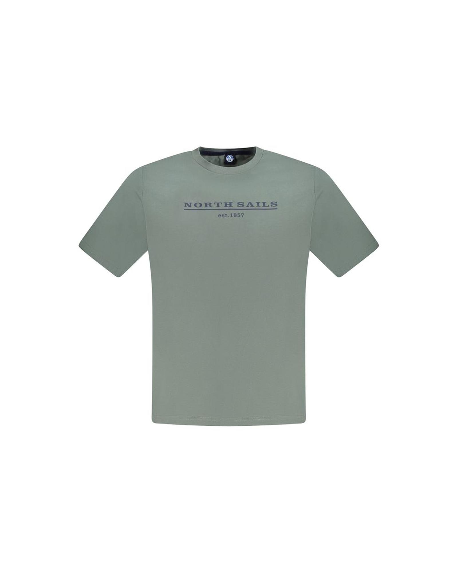 V539-NO-33756-3XL-202506172220-00 North Sails Men's Green Cotton T-Shirt - 3XL - Image 1