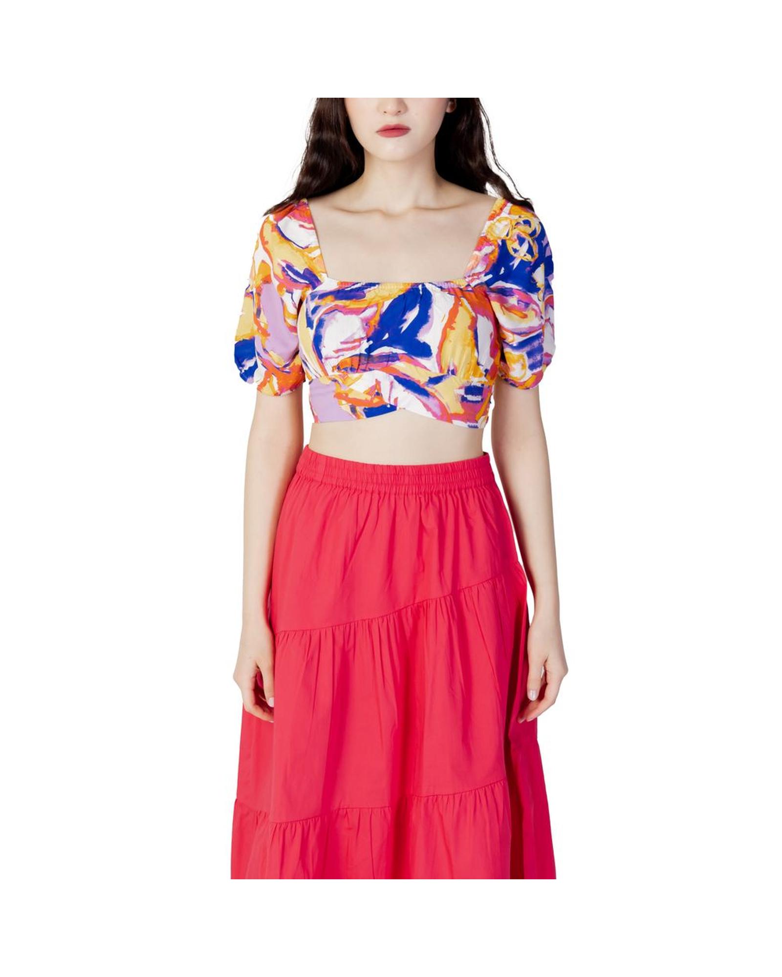 V539-ON-10266500135-IT42M-202506180341-00 Only Women's Yellow Viscose Tops & T-Shirt - 42 IT - Image 1