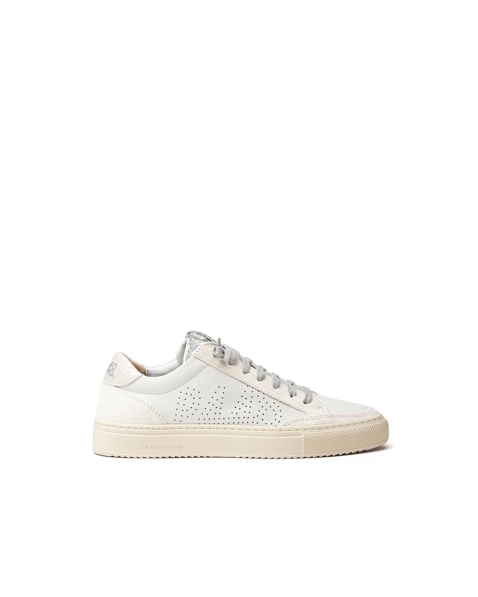 V539-P-7995666-EU41US11-202506180416-00 P448 Women's White Leather Sneaker - 41 EU - Image 1