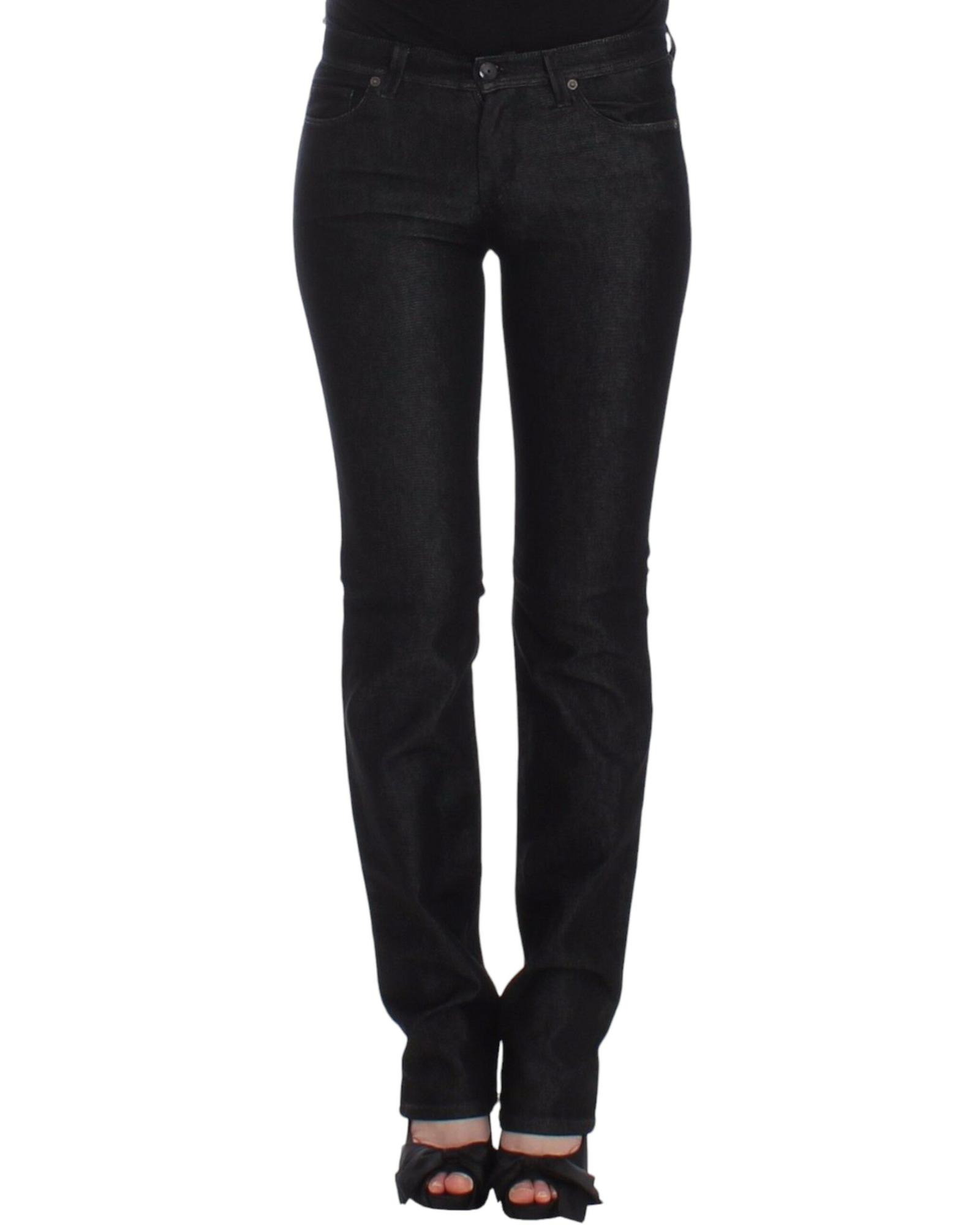 V539-SIG12452-1-202509010105-00 Authentic Ermanno Scervino Black Skinny Jeans W26 US Women - Image 1