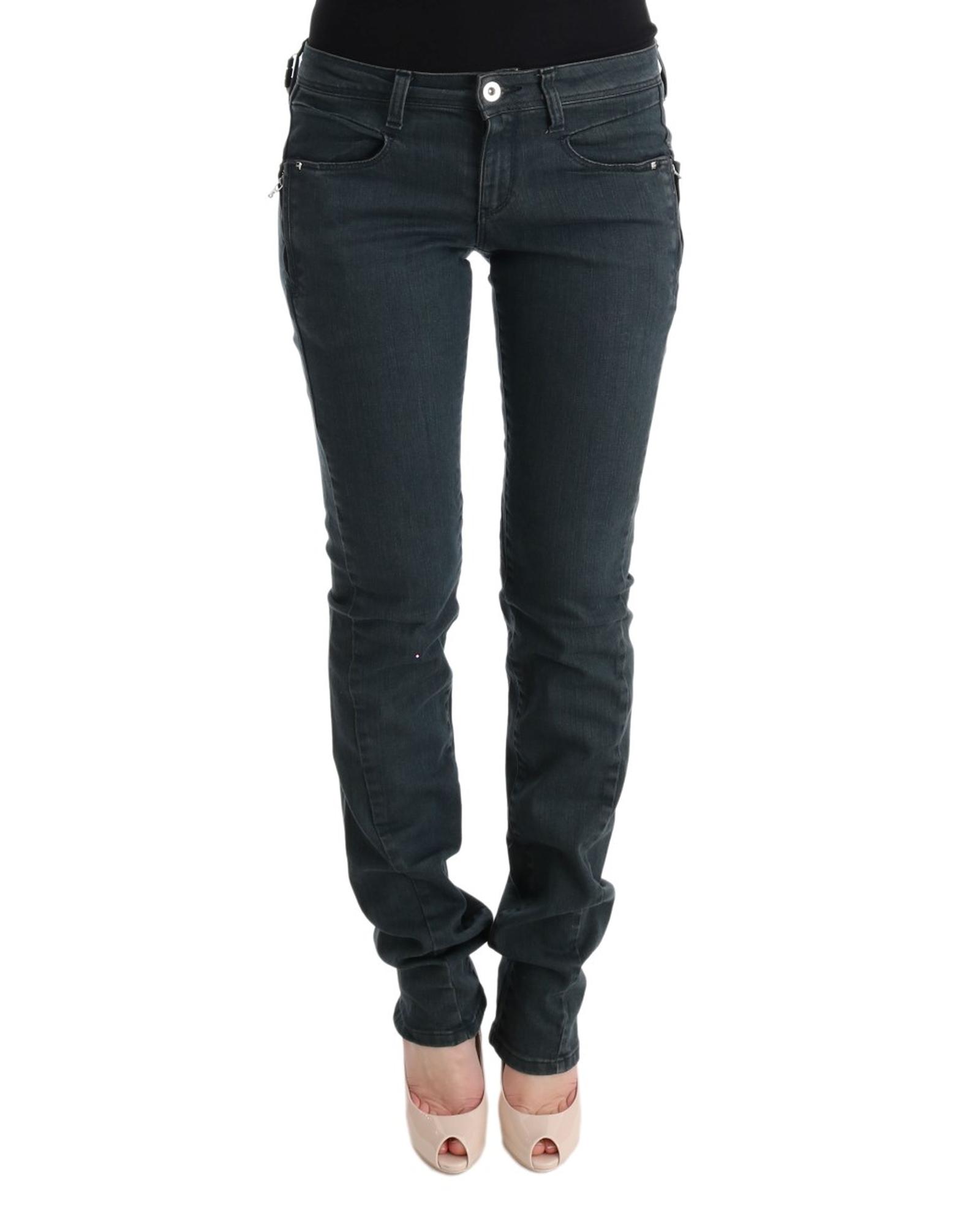 V539-SIG30125-4-202509010615-00 CoSTUME NATIONAL CNC Superslim Gray Jeans W26 US Women - Image 1