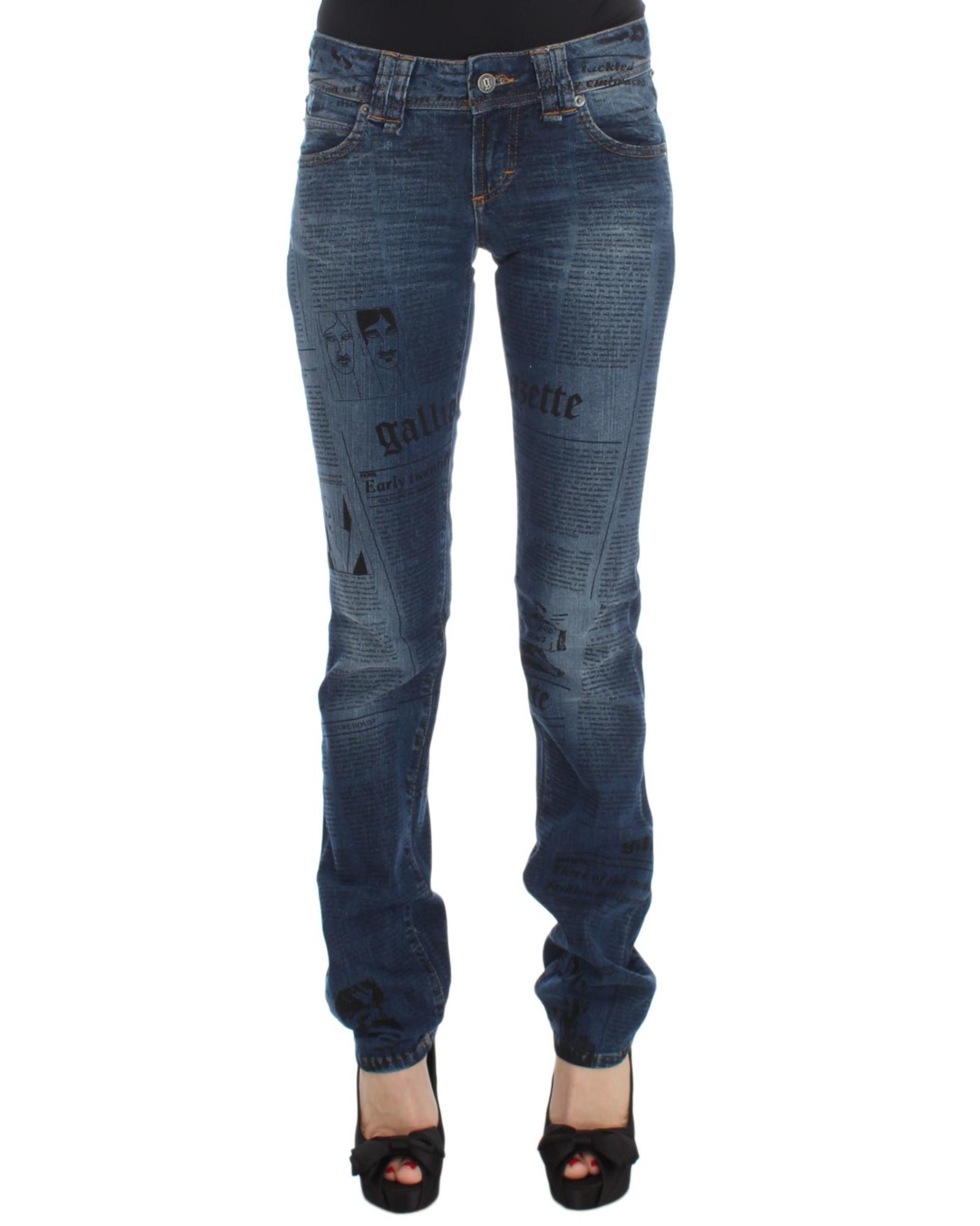 V539-SIG30162-2-202509010420-00 Brand New JOHN GALLIANO Slim Fit Bootcut Jeans W26 US Women - Image 1