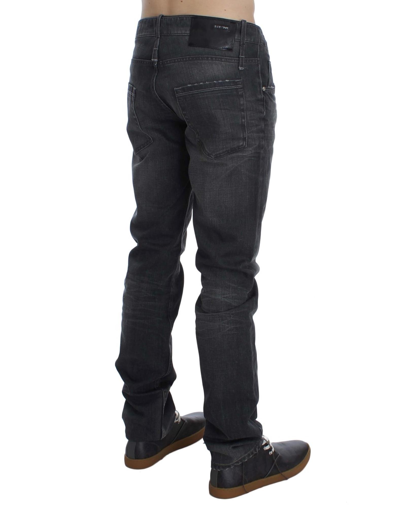 V539-SIG30455-1-202508312210-00 ACHT Mens Jeans - Straight Regular Fit with Logo Details W34 US Men - Image 1