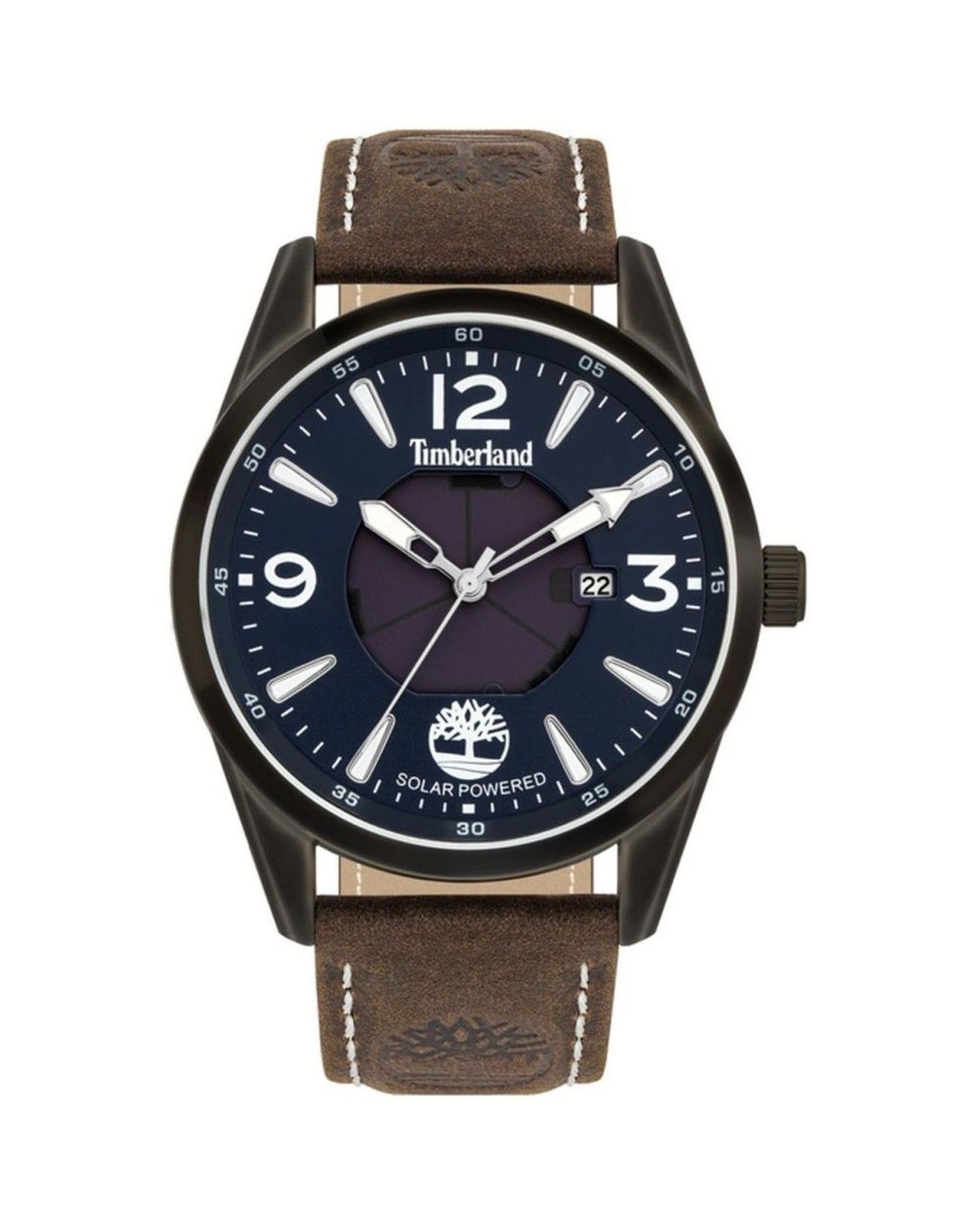 V539-TITBL16004JYU03AC-202506180547-00 Timberland Men's Brown Leather Watch - One Size - Image 1