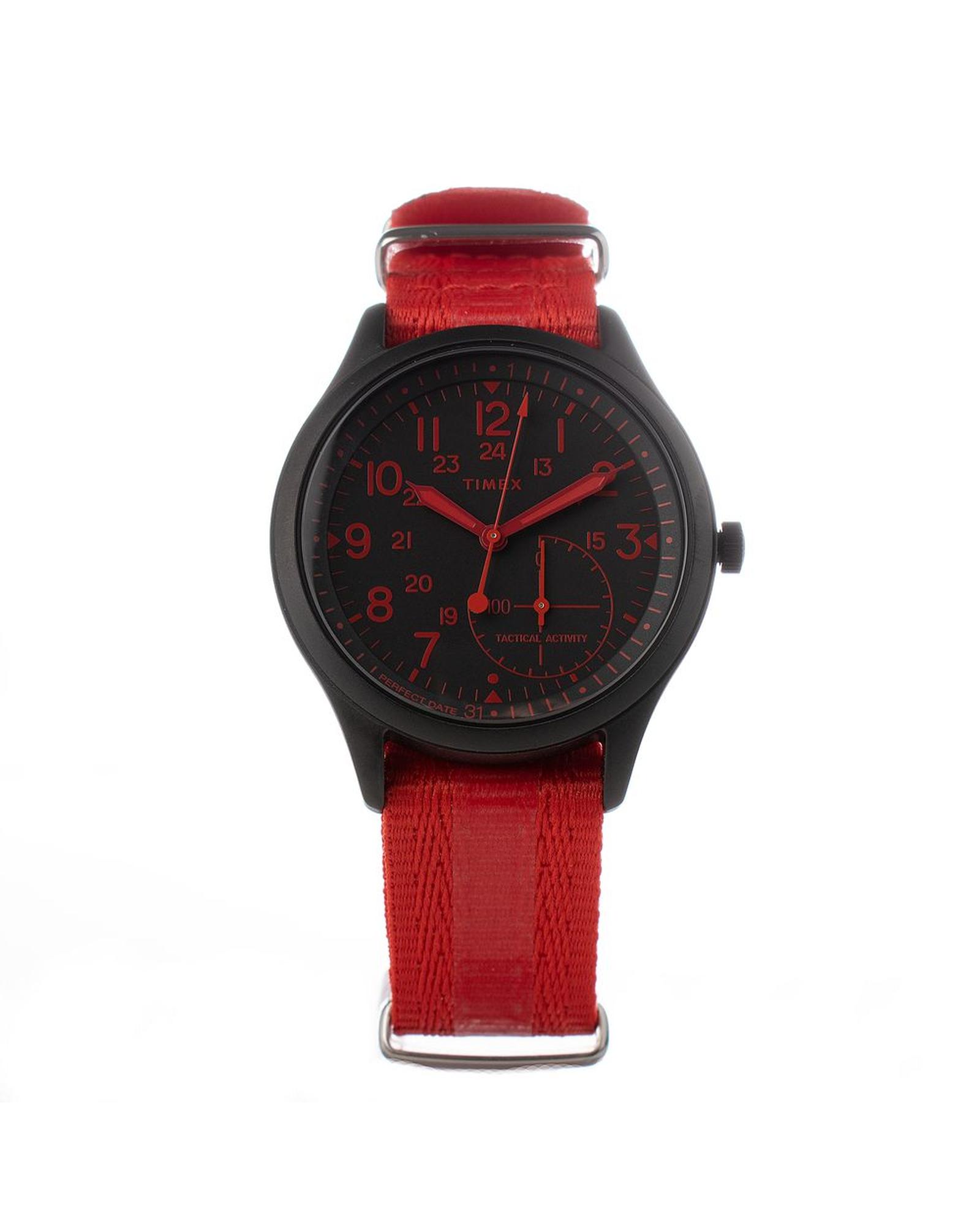 V539-TITW2V10900LGAC-202506180611-00 Timex Men's Red Nylon Watch - One Size - Image 1