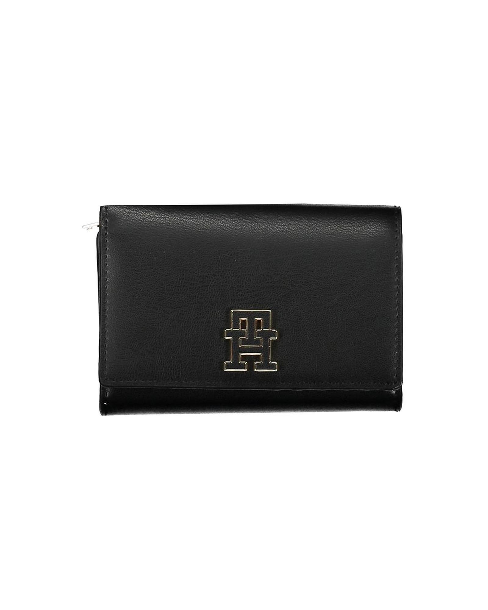 V539-TO-26237-202506181017-00 Tommy Hilfiger Women's Black Polyethylene Wallet - One Size - Image 1
