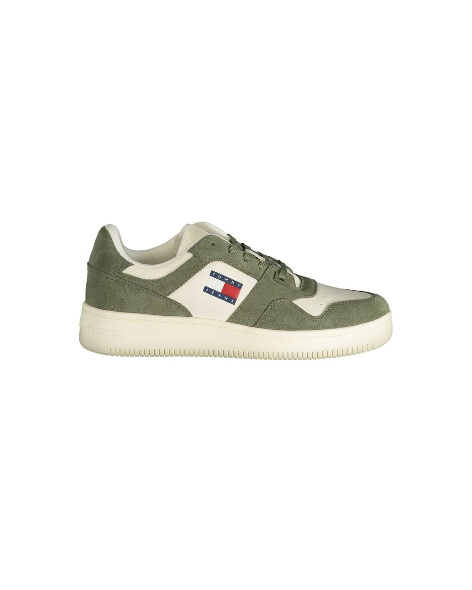 V539-TO-31264-EU44US11-202506180916-00 Tommy Hilfiger Men's Green Polyester Sneaker - 44 EU - Image 1