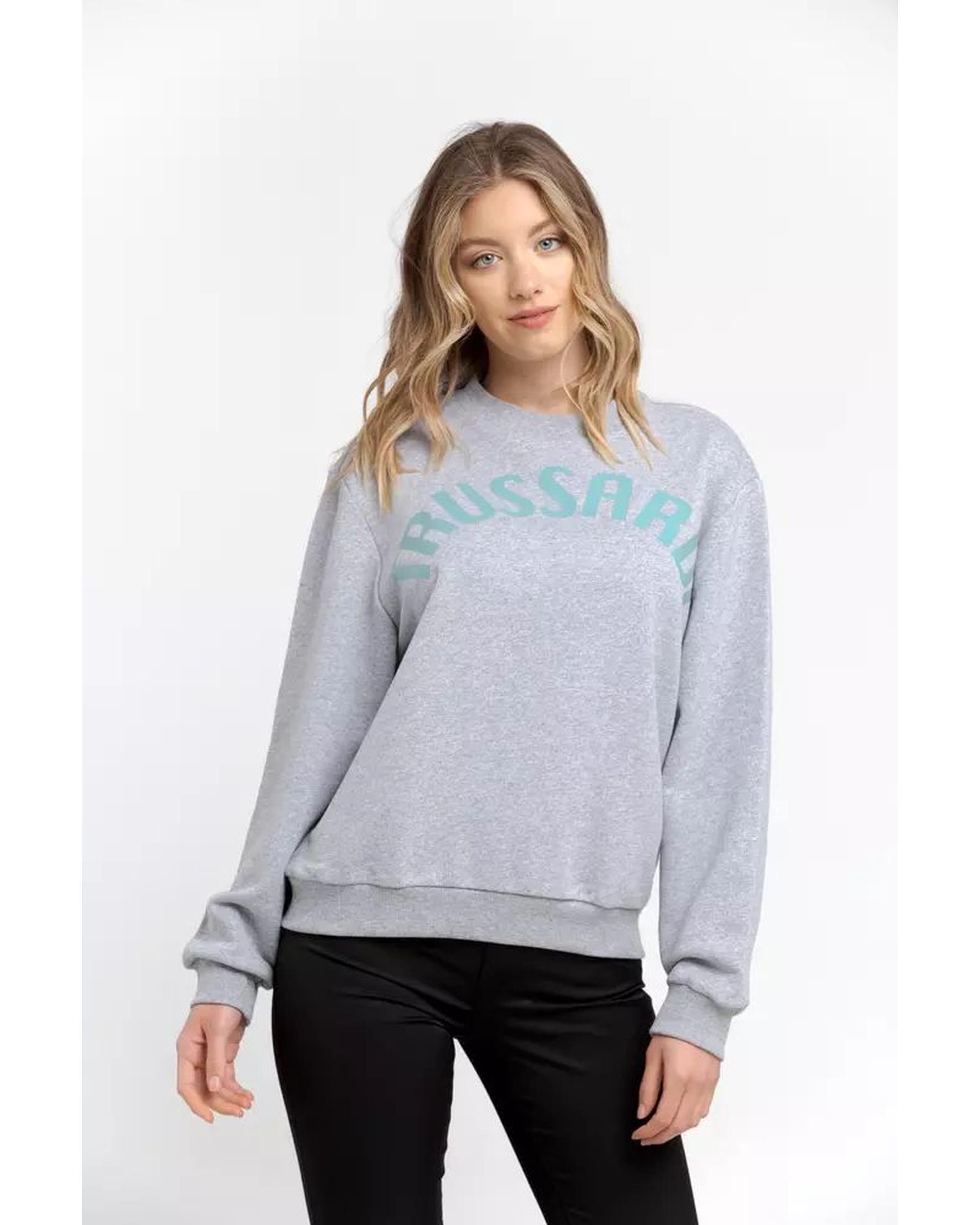 V539-TR-21544-S-202509011430-00 Maxi Lettering Oversized Sweatshirt S Women - Image 1