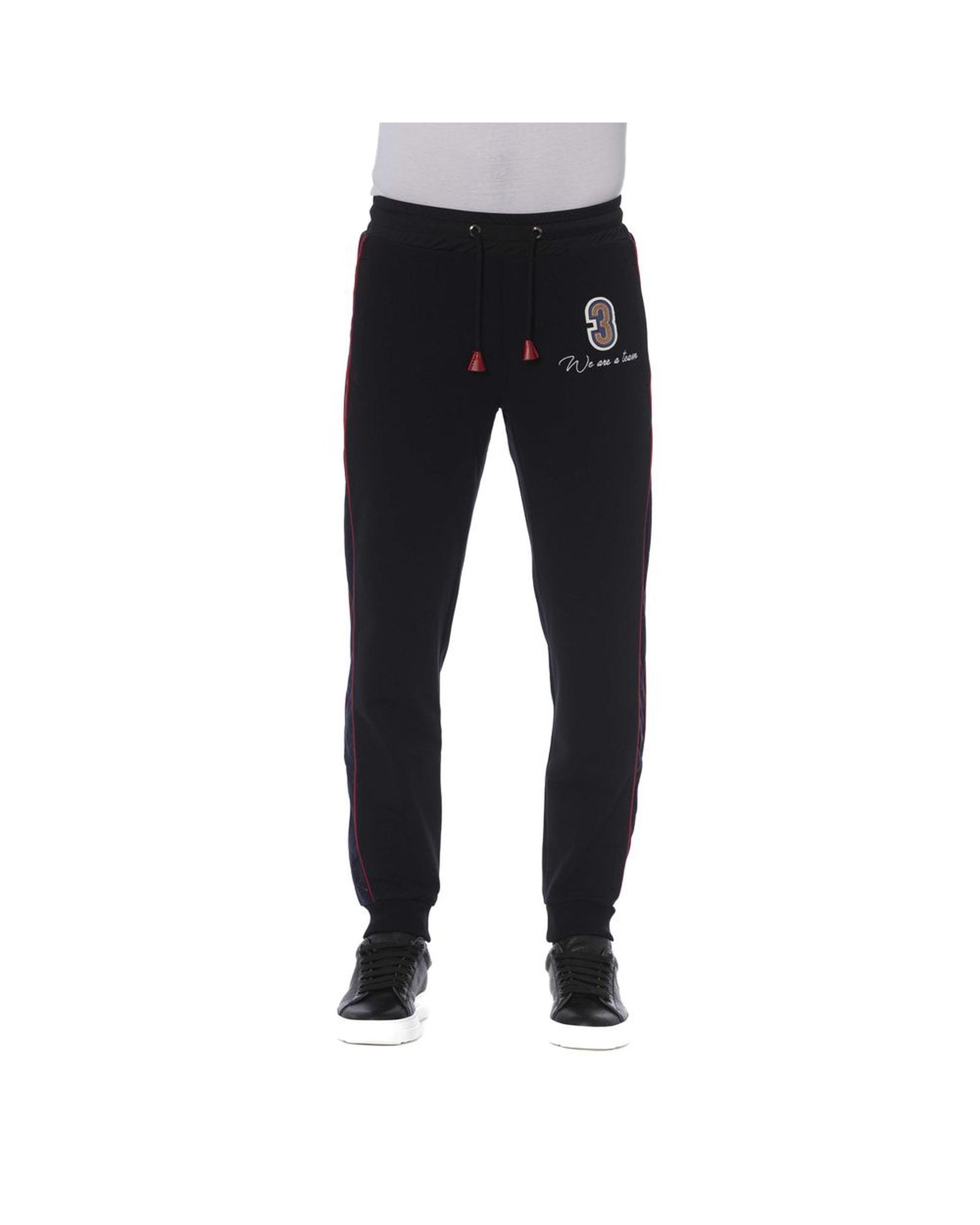 V539-TR-24075-S-202506181310-00 Trussardi Men's Black Cotton Jeans & Pant - S - Image 1