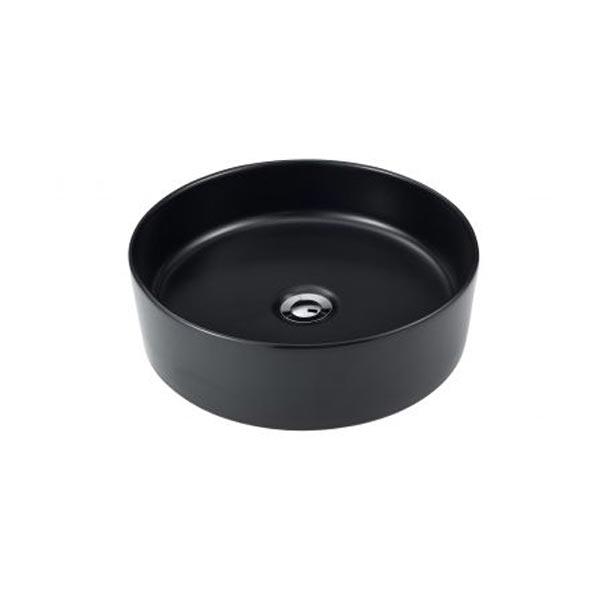 V549-360MB-91141-00 2023 Matte Black matte white matte Pink Green Gold Copper Round 360 mm Dia top counter basin porcelain sink - Image 1