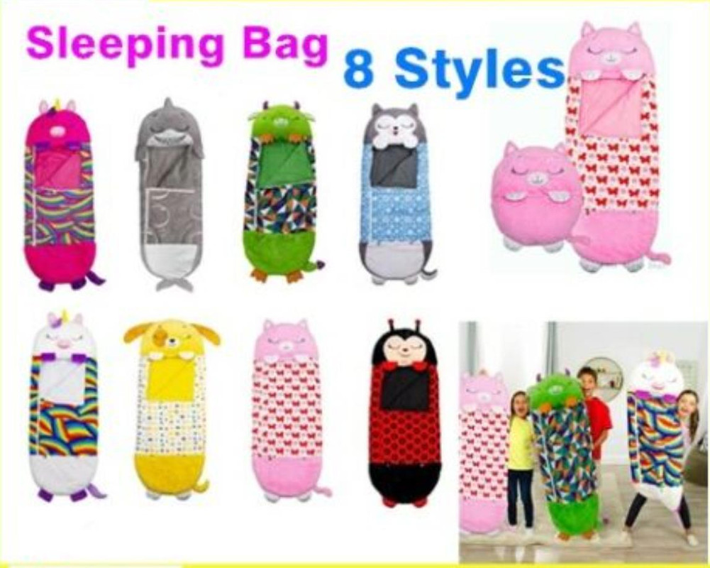 V549-EB304146043427-90814-00 2022 Sleeping Bag Happy Nappers Kids Children Blanket Winter fluffy warm Xmas Gift - Image 1