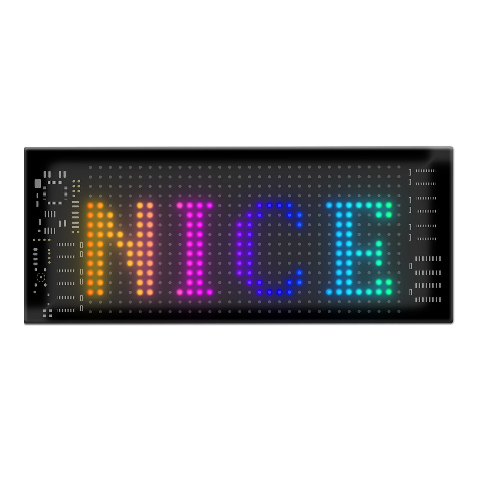 V558-GP-LEDS-01-202506190430-00 Programmable LED Matrix Panel Flexible Screen IP65 with APP Control 70*173mm - Image 1