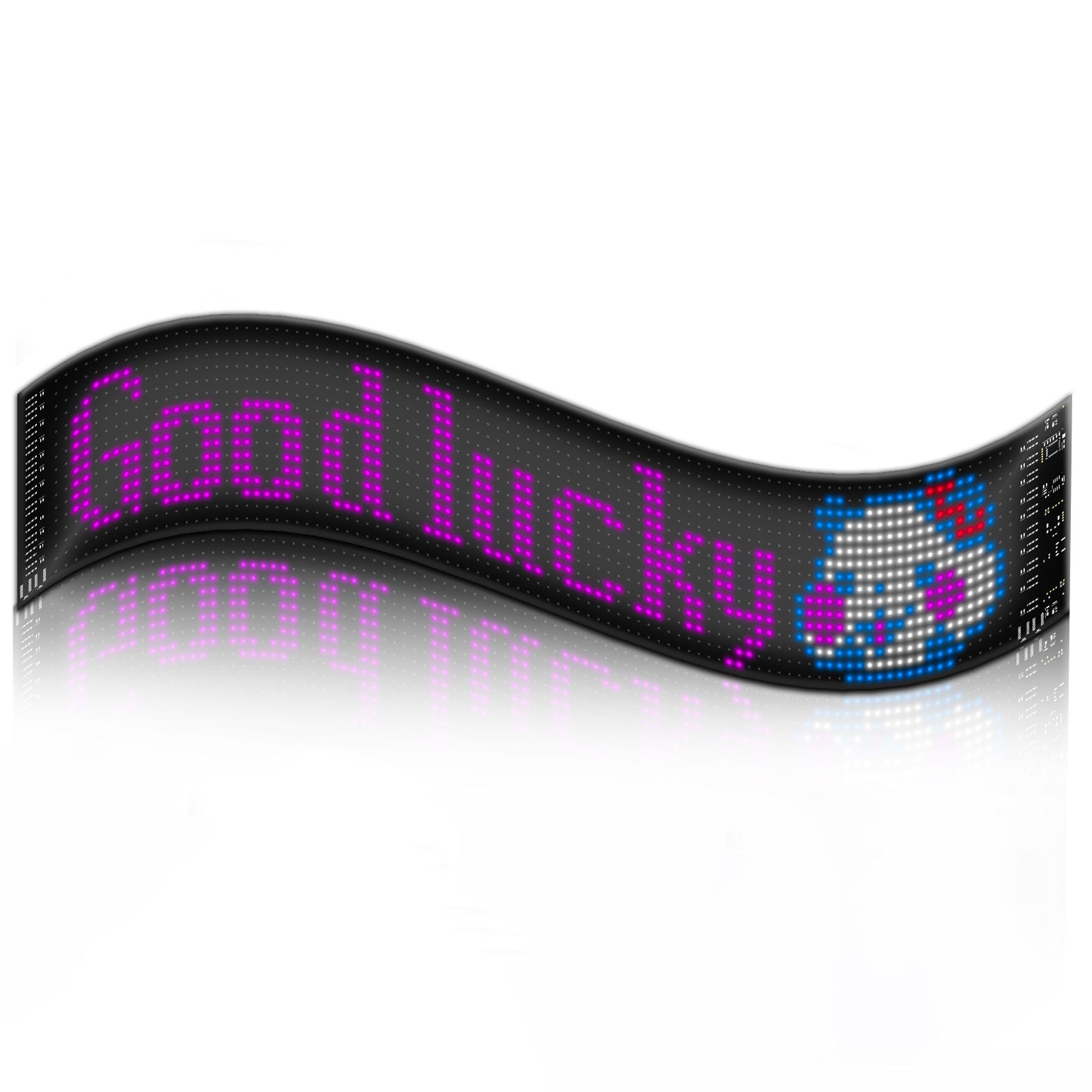 V558-GP-LEDS-02-202506190430-00 Programmable LED Matrix Panel Flexible Screen IP65 with APP Control 120*595mm - Image 1