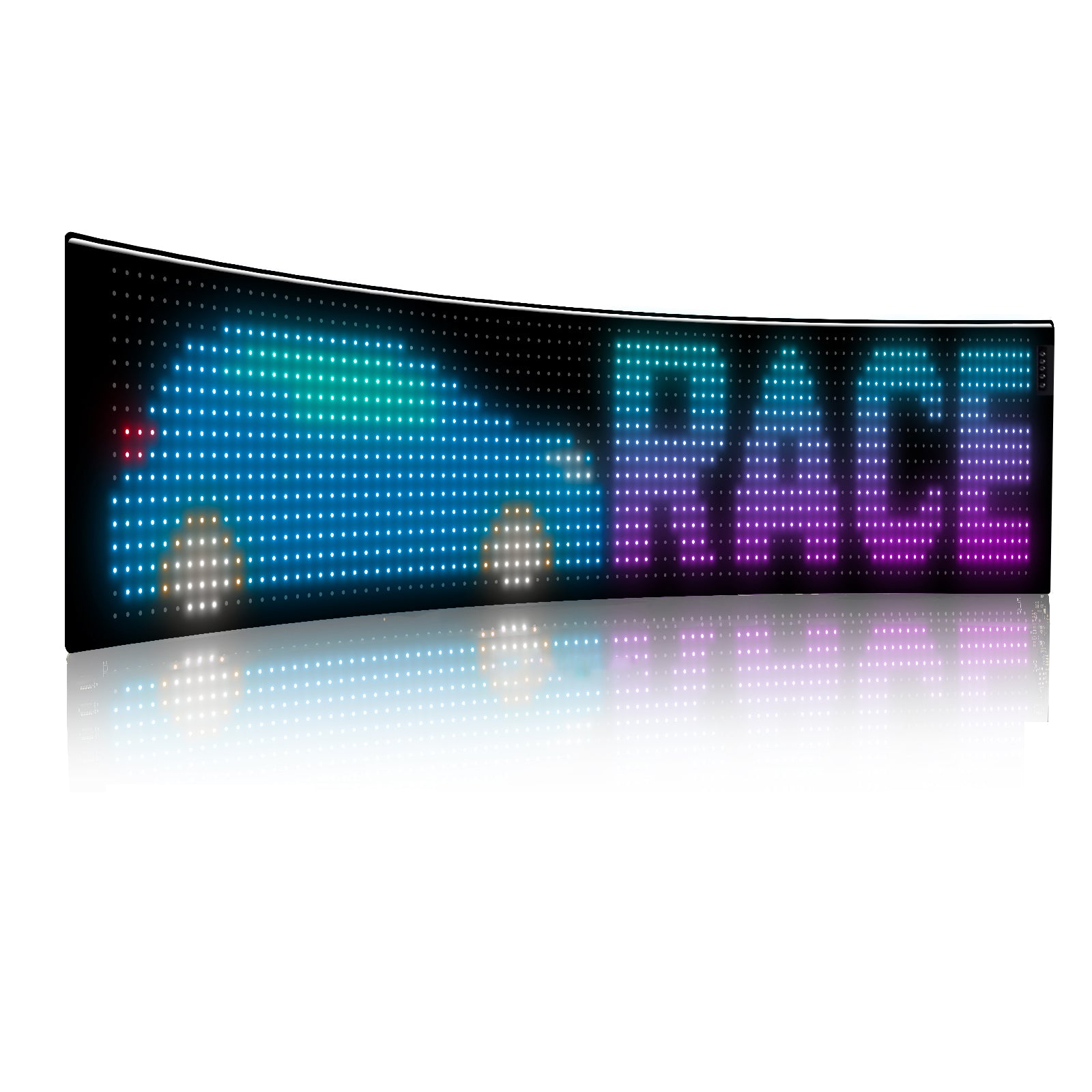 V558-GP-LEDS-03-202506190428-00 Programmable LED Matrix Panel Flexible Screen IP65 with APP Control 192*898mm - Image 1