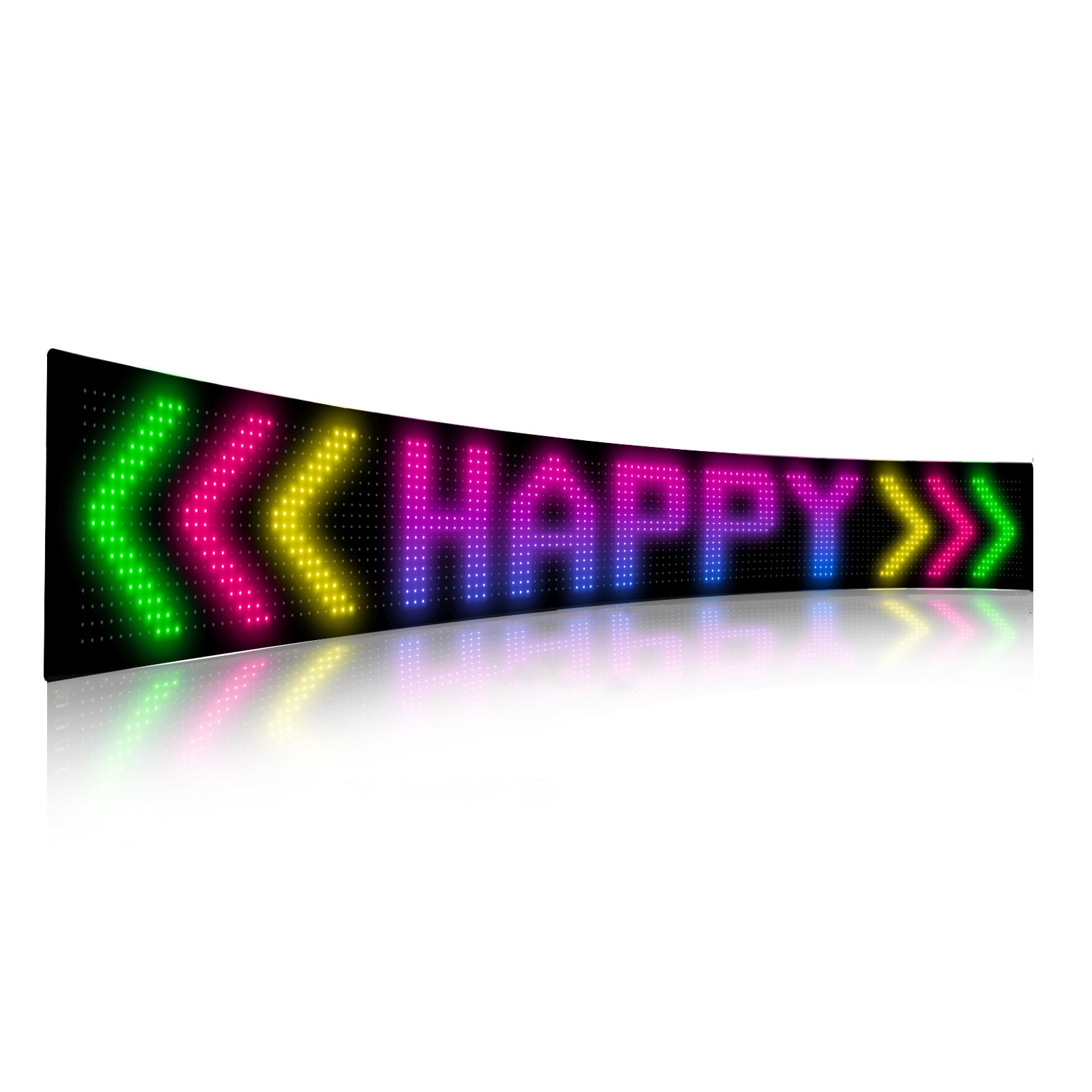 V558-GP-LEDS-04-202506190428-00 Programmable LED Matrix Panel Flexible Screen IP65 with APP Control 192*1330mm - Image 1