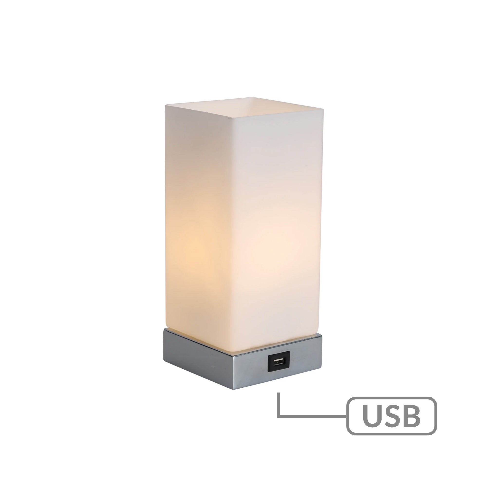 V558-LO-0006-95162-00 Jessica Rectangle Touch Lamp with USB Port - Image 1