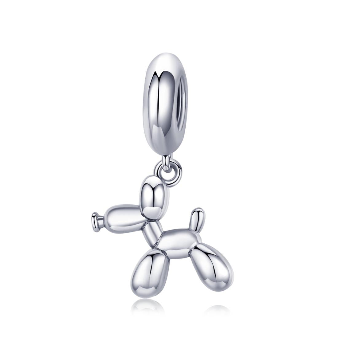 V562-1011386240DBT-202504111920-00 925 Sterling Silver Balloon Dog Charm For Diy Bracelets Style - Bead - Image 1