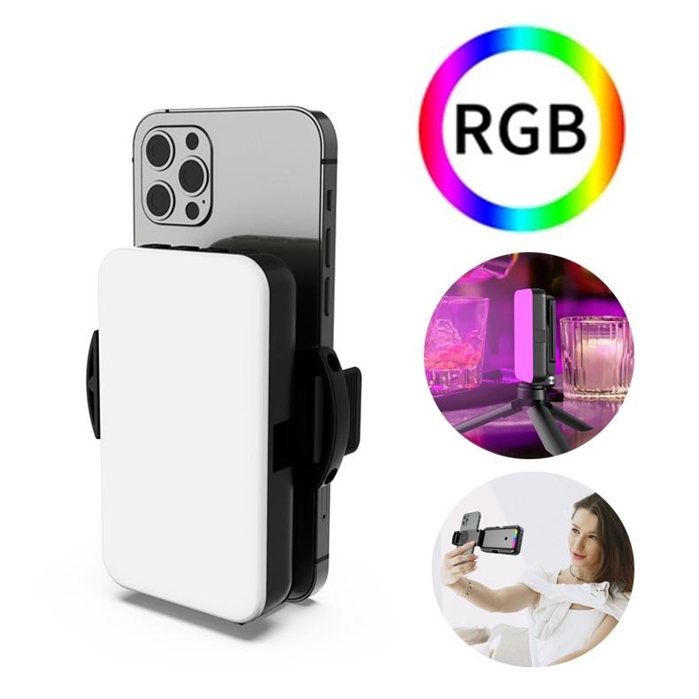 V562-1021254060DBT-202503061945-00 Foldable Rgb Fill Light with Phone Clip & Cold Shoe Interface - Image 1