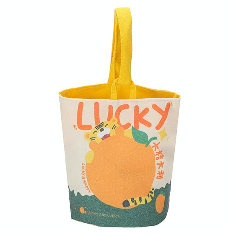 V562-1082544060DBT-202504251521-00 Cartoon Style Handbag - Cute Portable Outdoor - Yellow - Image 1