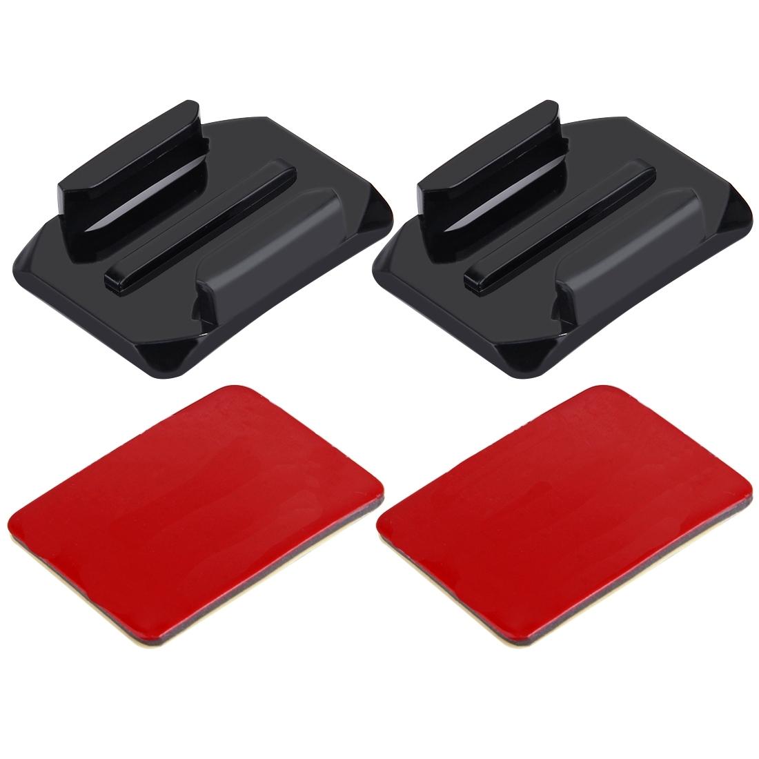 V562-11UP-202505211915-00 2 Curved Surface Mounts + Adhesive Stickers for Action Cameras - Jaws Flex Clamp Mount - Image 1