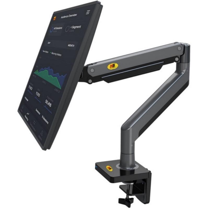 V562-1655200AYS-202502212245-00 Adjustable Aluminum Monitor Holder - Rotatable 22-40 Inches - Image 1