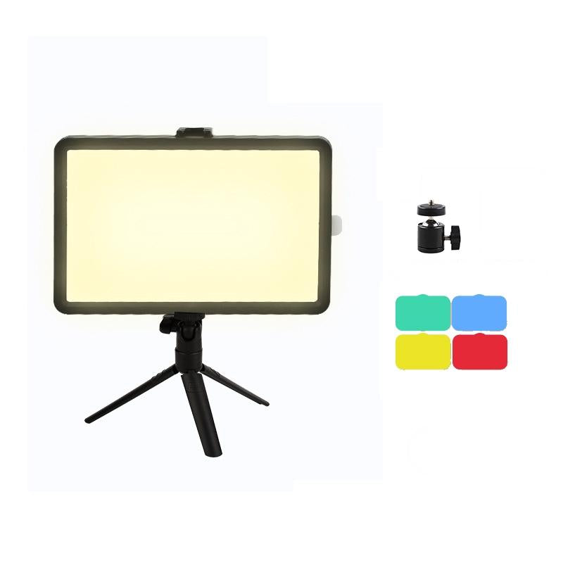 V562-2020204240DBT-202502212030-00 Portable 6-inch Flat-panel Live Fill Light with Adjustable Temperature and Small Tripod - Image 1