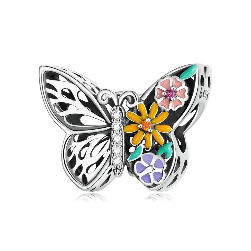 V562-2026482060DBT-202504111941-00 925 Sterling Silver Diy Butterfly Bracelet With Pearl Accents Bsc588 - Image 1