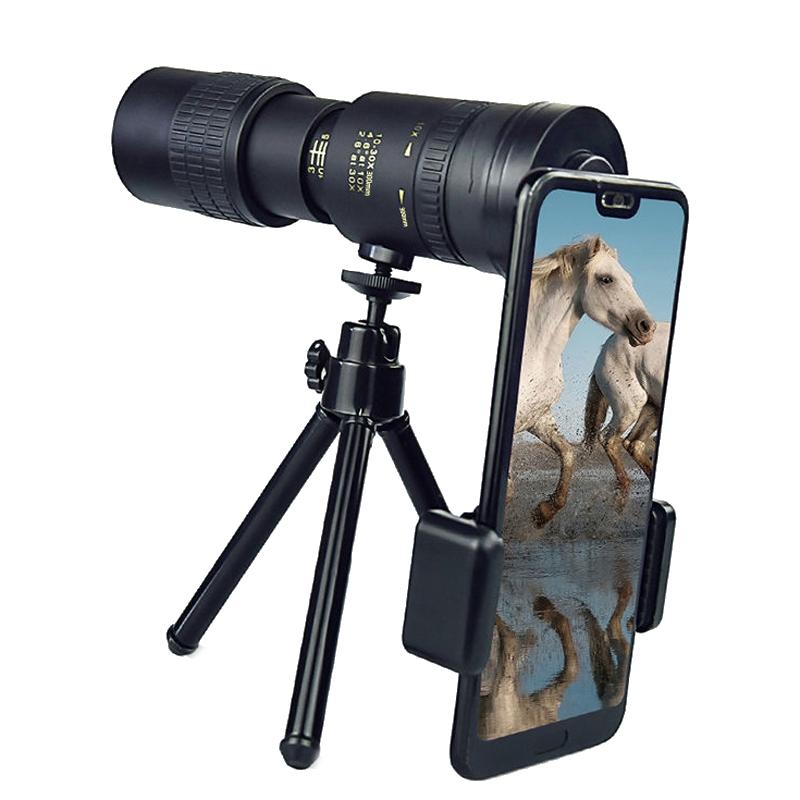 V562-2037022060DBT-202503201725-00 High Definition Monocular Telescope With Photo Holder & Tripod - 10-300X40 - Image 1