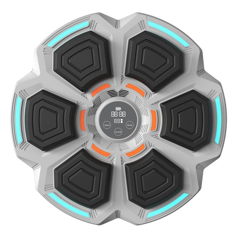 V562-2069864060DBT-202503041810-00 Adjustable 9-Speed Bluetooth Music Boxing Machine With Lights - Black - Light Gray - Image 1