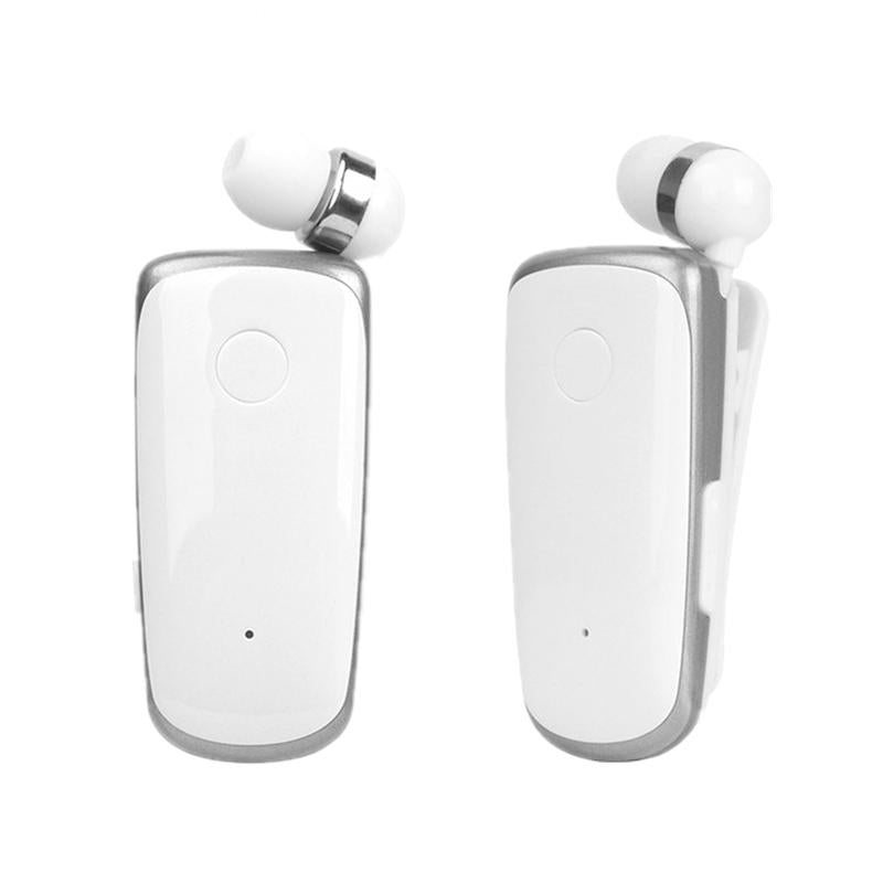 V562-20878300AYS-202505261835-00 Wireless Bluetooth In-ear Earphone with Vibrating Alert and Hands-free Clip - White - Image 1