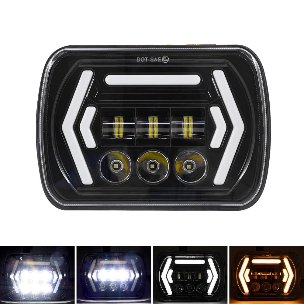 V562-2274PRC-202503052010-00 Car 7 Inch Square Dc9 - 30V Led Headlight Modification Accessories For Jeep Wrangler - Image 1