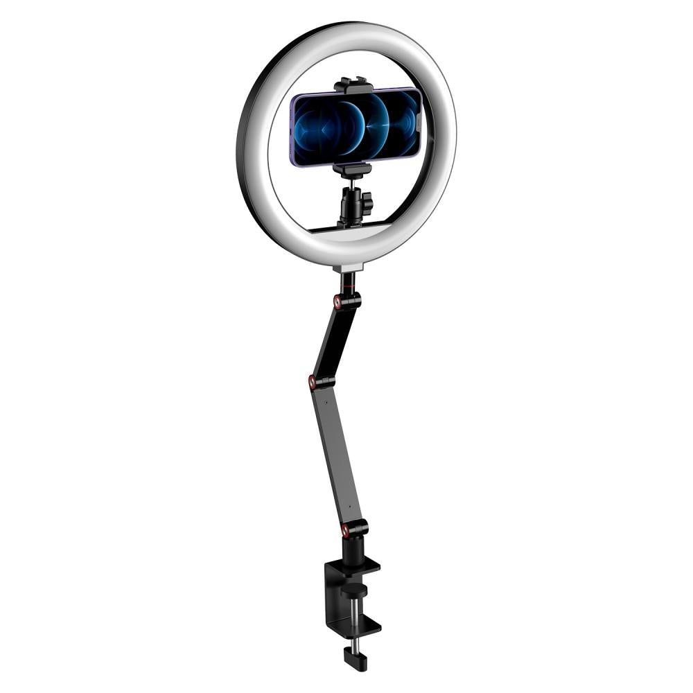 V562-2591200AYS-202505211910-00 Foldable 10 Led Ring Light with Swing Arm Stand & Phone Holder - Image 1