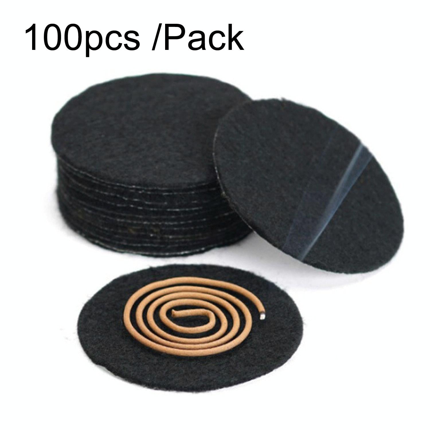 V562-3015405060DBT-202503041706-00 100-pack Fireproof Cotton Pads for Incense Burners and Mosquito Coils - 10Cm - Image 1