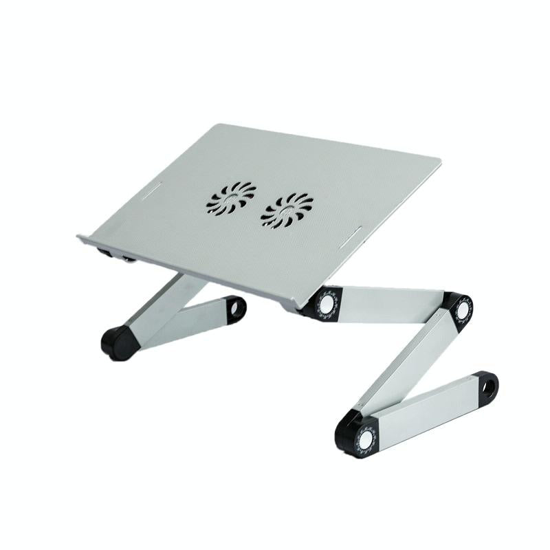 V562-4029837750DBT-202505221820-00 Foldable Laptop Desk with Fan & Mouse Board - Aluminum Alloy Height-adjustable - Image 1