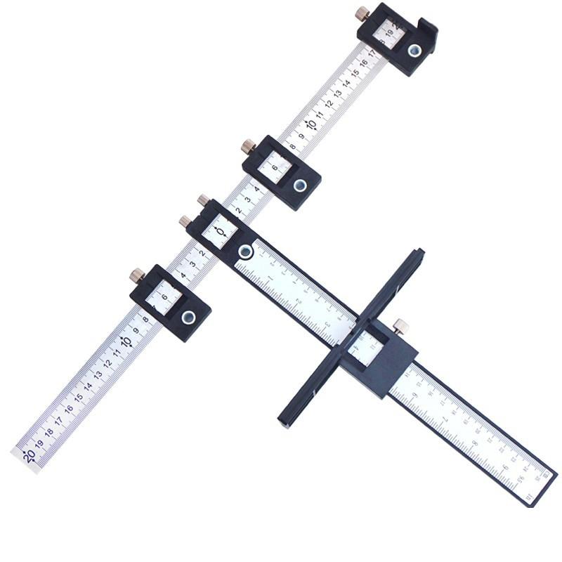 V562-4051442060DBT-202505291121-00 Woodworking Punch Locator for Cabinet Doors - Black Plastic Handle - Image 1