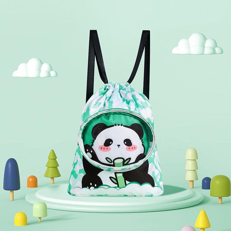 V562-4053915060DBT-202504251506-00 Kids' Cartoon Swim Bag Waterproof Dry / Wet Portable - Small Panda - Image 1