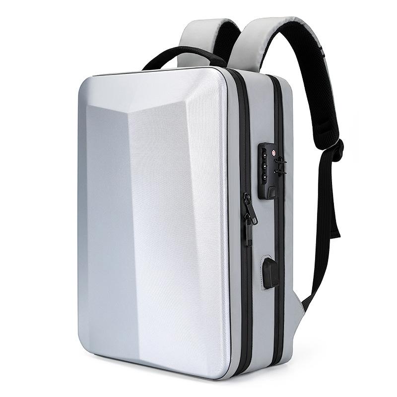 V562-4065922060DBT-202505271316-00 17.3 Silver Gaming Backpack with Hard Shell for Computers - Image 1